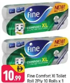 Fine ورق تواليت Comfort Xl من 2 طبقة