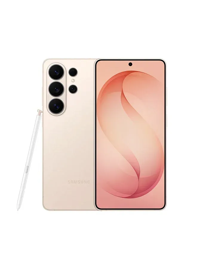 samsung هاتف Galaxy S26 Ultra لون Pink Gold، تخزين 256GB، هاتف AI Phone، ذاكرة 12GB RAM، معالج مخصص AP، شاشة خصوصية مدمجة، مساعد الصور Photo Assist، كاميرا 200MP، بطارية 5000mAh (نسخة Version)