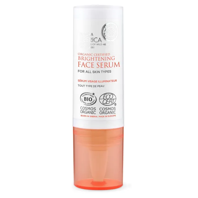 Natura Siberica Organic Certified Brightening Face Serum with Kuril Tea Hydrolate