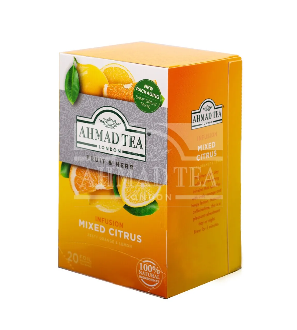 Ahmad Tea أكياس شاي الحمضيات المشكلة
