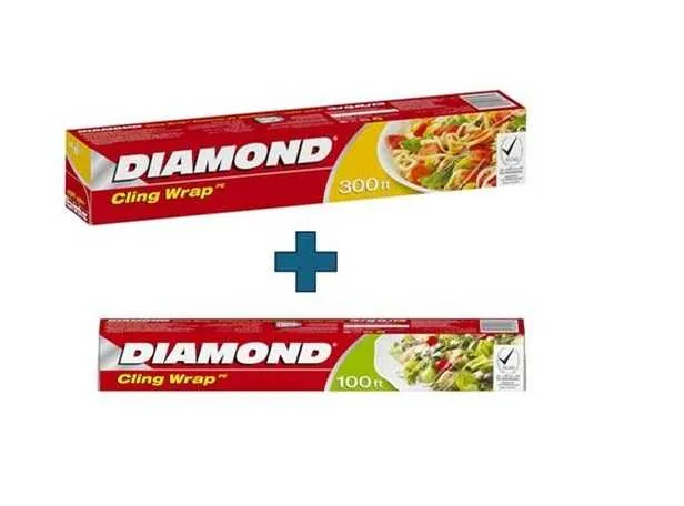 Diamond Cling Wrap 300+100Ft