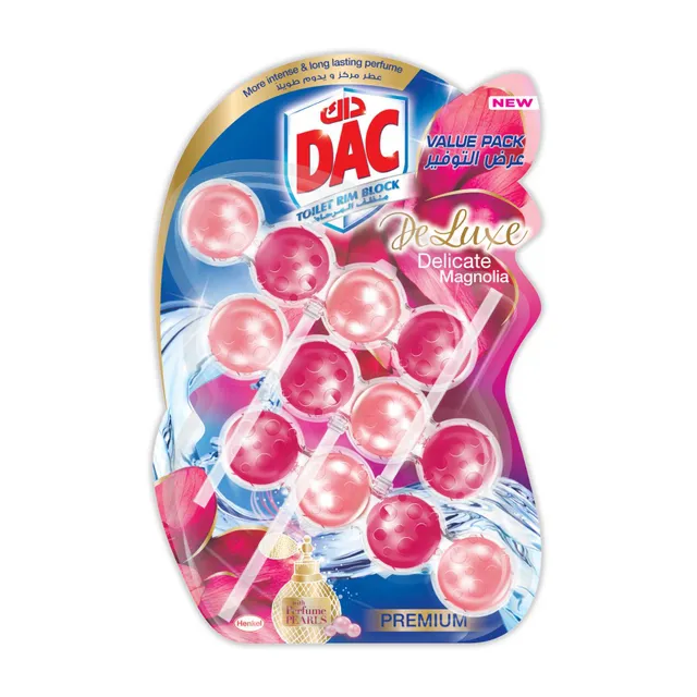 Dac Deluxe Delicate Magnolia Toilet Rim Block