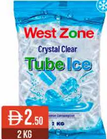 West Zone Crystal Clear Ice Tubes