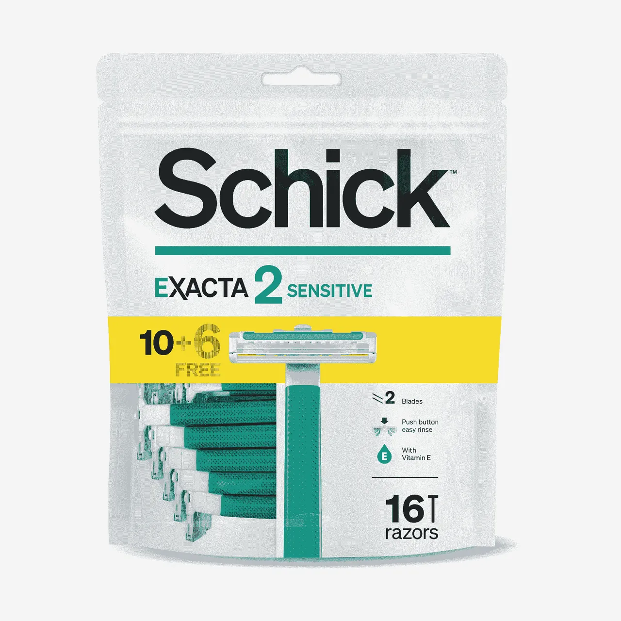 Schick شفرات Sensitive Exacta 2 - 16
