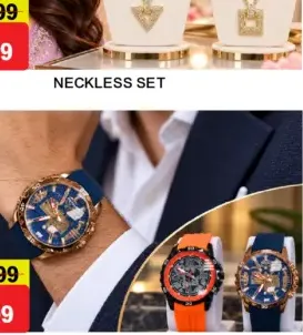 Men’s Rubber Strap Watch