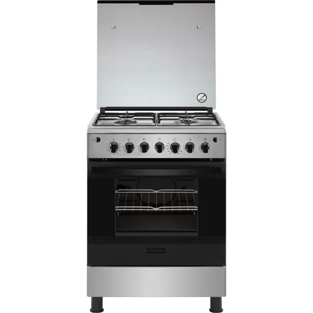 Frigidaire 60x60cm Free Standing 4 burners Gas Cooker with oven Stainless Steel FNGJ60JGUC