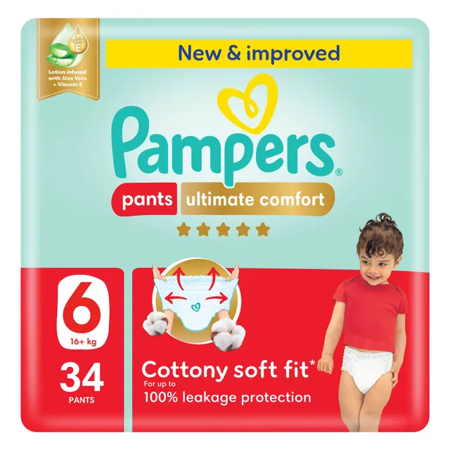 Pampers Ultimate Comfort Diaper Pants Size 6 + 34 Pants