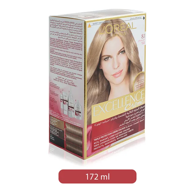 L'Oreal Paris Paris Excellence Creme -, 8.1 Ash Light Blonde