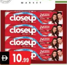 Close Up كلوز أب معجون أسنان ريد هوت / منعش بالنعناع