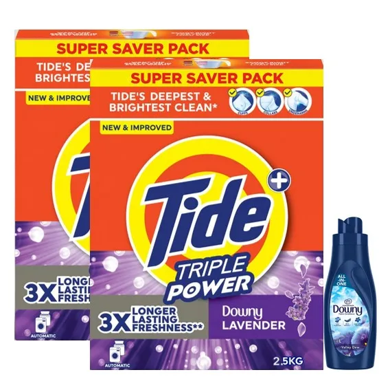 Tide Automatic Low Soup Touch of Downy Lavender - + Downy