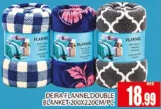Deira Flannel Double Blanket