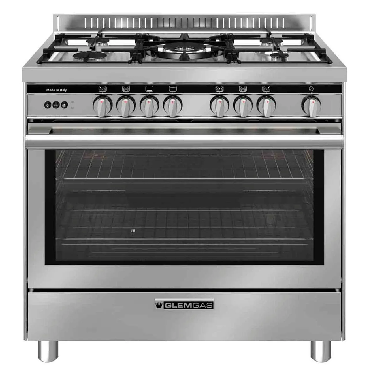 Glemgas طباخ غاز قائم بذاته Specialist مقاس 90cm موديل ST9612RIFSA