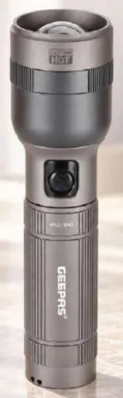 Geepas Zoomable LED Flashlight GFL51096Z, 30 W