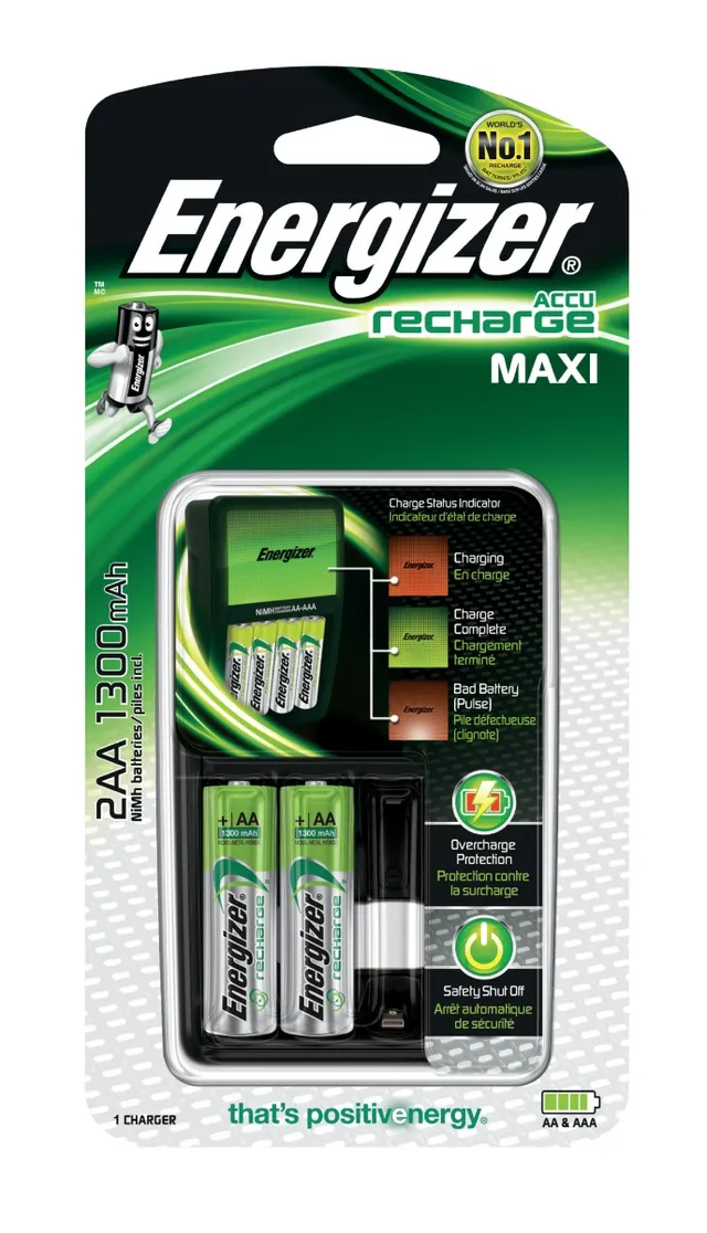 Energizer Mini Charger-2Aabatt