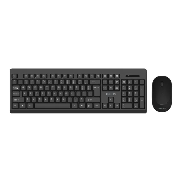 Philips 300 Series Wireless Keyboard & Mouse Combo, Black, SPT6324/00