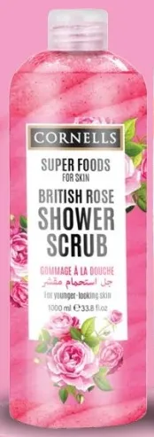 Cornells Shower Scrub British Rose