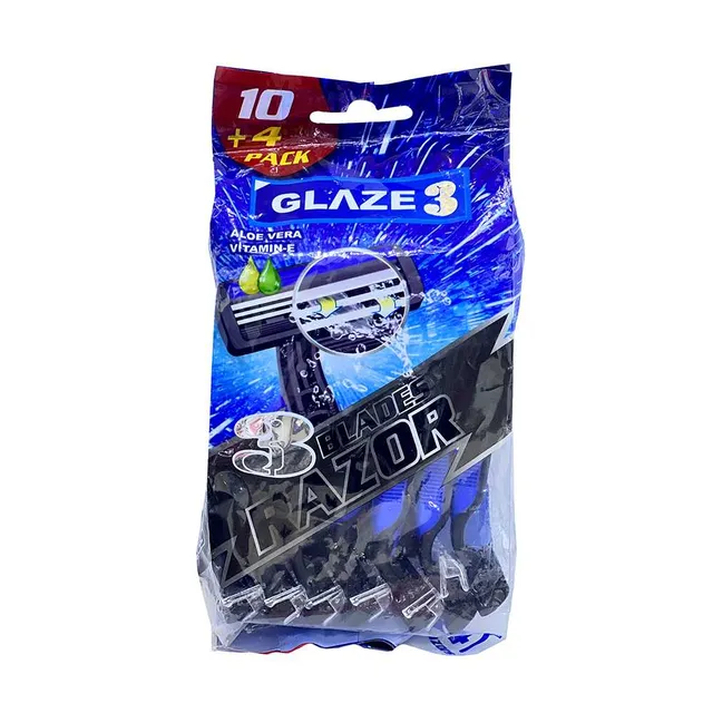Glaze Disposable Razor Triple Blade - 14's