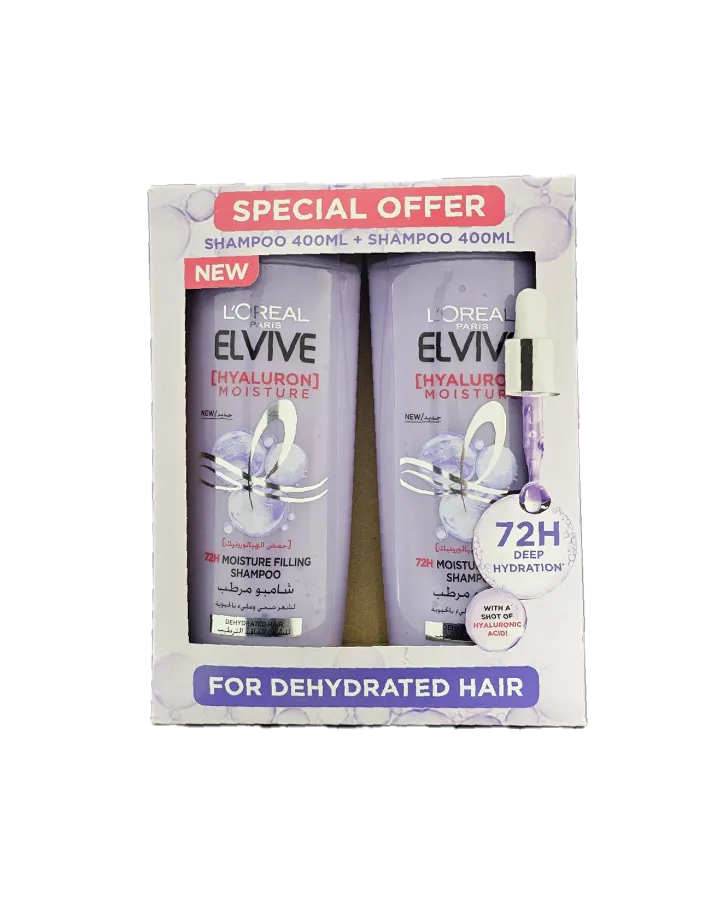 L'Oréal شامبو الهيالورون Loreal 400ml x 2pcs