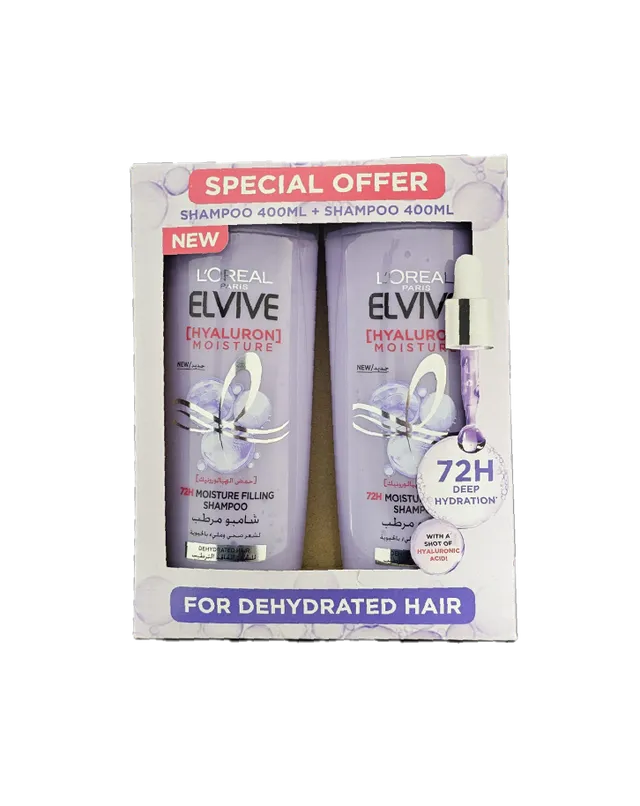 L'Oréal Loreal Shampoo Hyaluron 400Mlx2Pcs