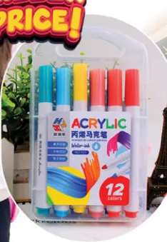 Acrylic Marker 12COLOR Assorted