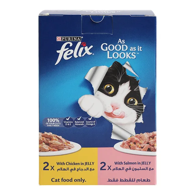 Purina Nestle Felix Adult Chkn+Adlslmncp 4X85S Promo
