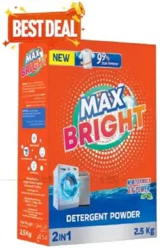 Max Bright Detergent Powder 2in1