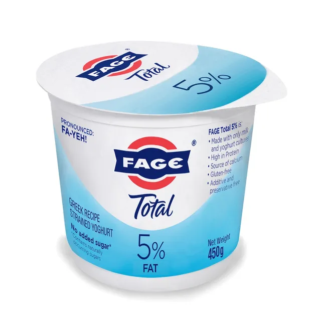 Fage total 5% fat natural Greek yoghurt