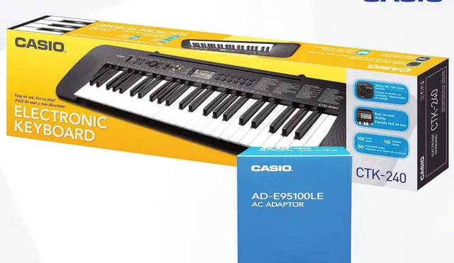 Casio Keyboard + Adaptor CTK240 + ADE95100