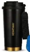 Homeway كوب مفرغ مزدوج الجدار من الستانلس ستيل Hw3969