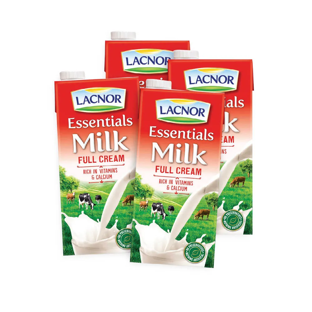 Lacnor حليب كامل الدسم طويل الأمد حياتنا لتر