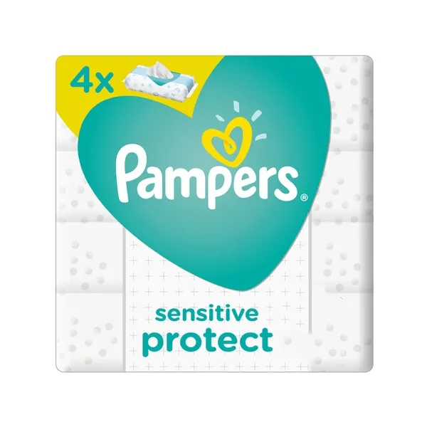 Pampers مناديل أطفال منعشة نظيفة - 4 x 64 pcs