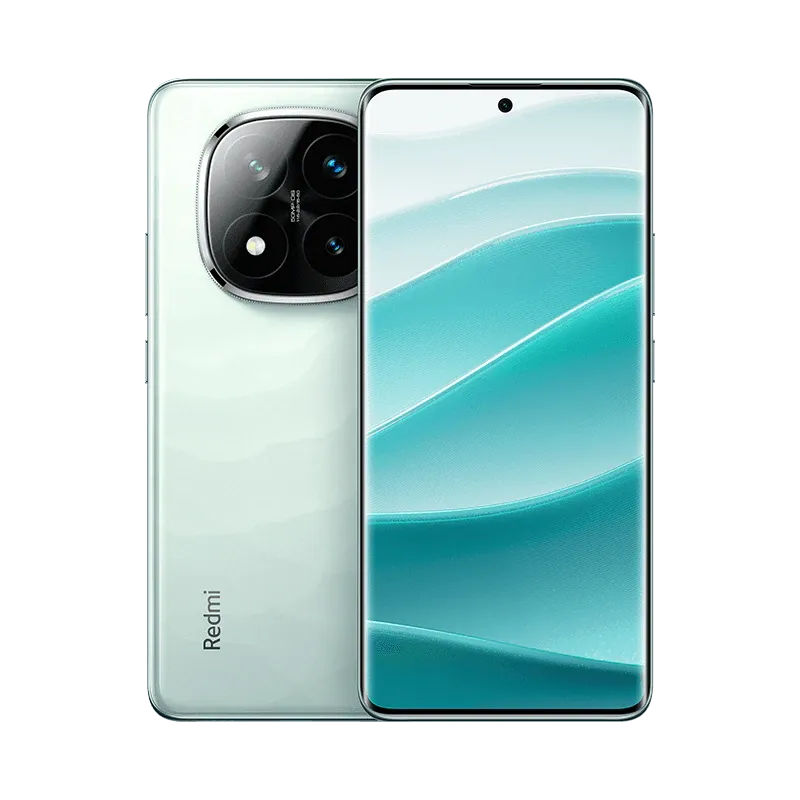 xiaomi هاتف ذكي Redmi Note 14 Pro Plus + 5G ذاكرة 12GB+256GB معالج Snapdragon 7S Gen3 كاميرا 50MP بتثبيت OIS بطارية 6200mAh شاشة 120Hz مقاس 6.67-inch بدقة 1.5K لون أخضر Green (نسخة صينية Chinese Version)