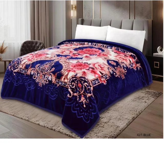 Euro 2-Ply Raschel Blanket, 200 x 240 cm