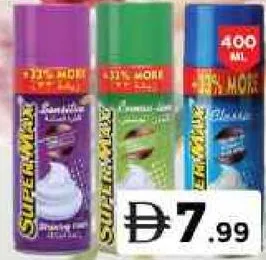 SuperMax Shave Foam Assorted