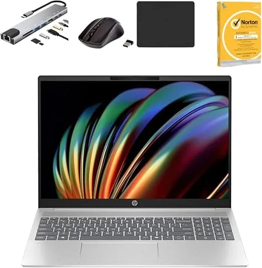 HP Pavilion 16 Laptop Intel Core 5-120U processor 16GB DDR5 RAM 1TB m.2 NVMe SSD integrated Intel Graphics 16" WUXGA Glossy Display Backlit Keyboard Windows 11 Home With Bundle Pike Silver [Customized]