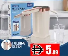 Electric Water Pump 6-speed water volume, Type-C charging
