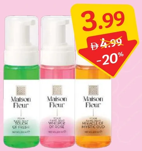 Maison Fleur Foam Hand Soap Assorted