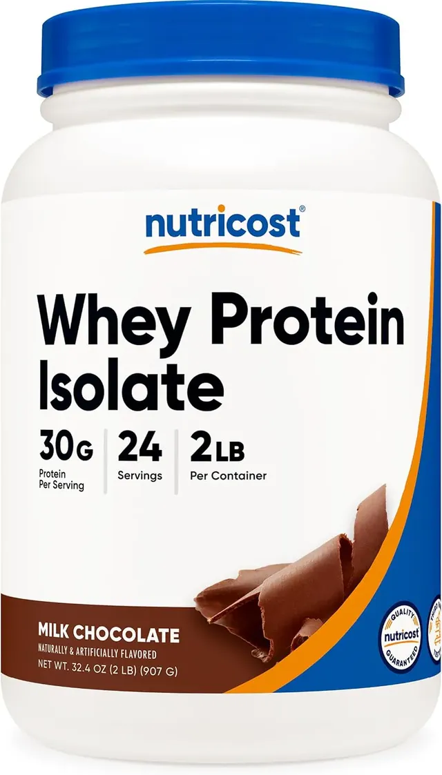 nutricost Isolate Whey Protein Powder (2 Pound, Milk Chocolate)