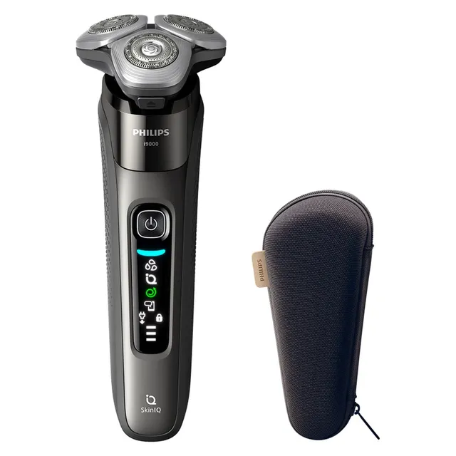 philips i9000 Wet and Dry Electric Shaver with SkinIQ X9002/05, Dark Slate