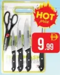 Knife Set With Cutting Board