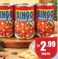Bingo لحم بقري معلب بيورفود