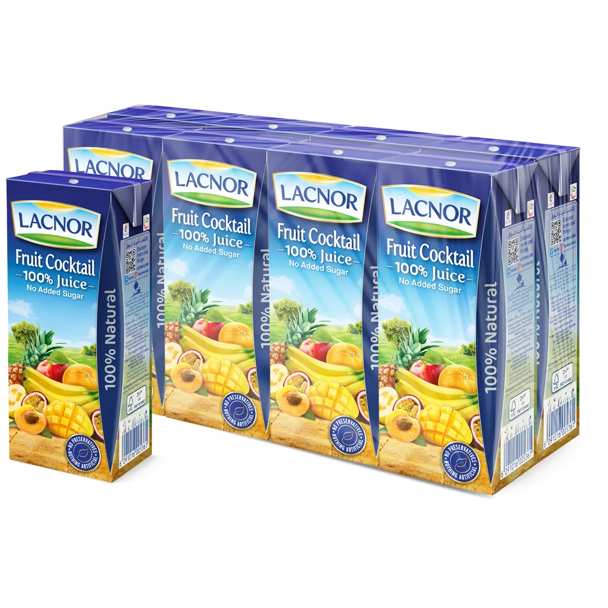 Lacnor كوكتيل فواكه 180Mlx8Pcs
