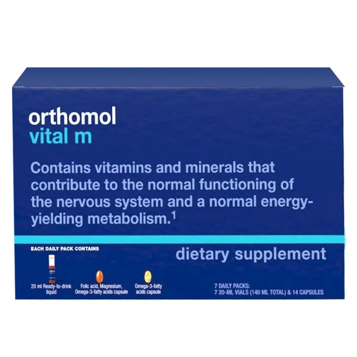 Orthomol فيتال M 7 قوارير و 7 كبسولات