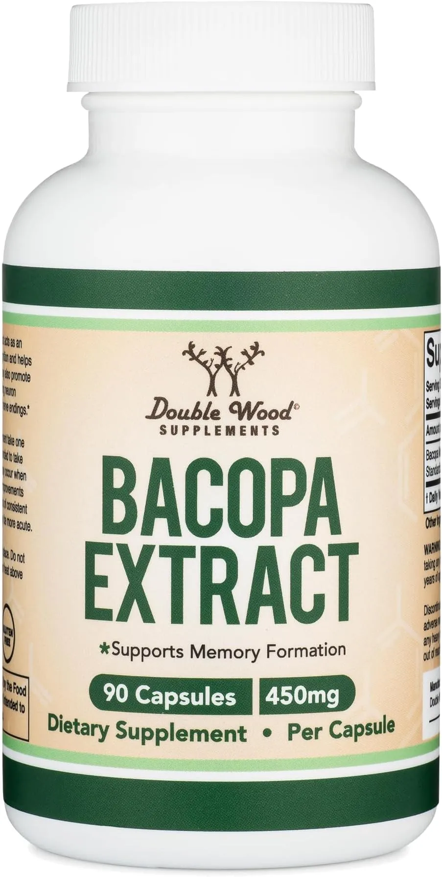 Double Wood Supplements مستخلص الباكوبا 90 X 450 Mg كبسولة