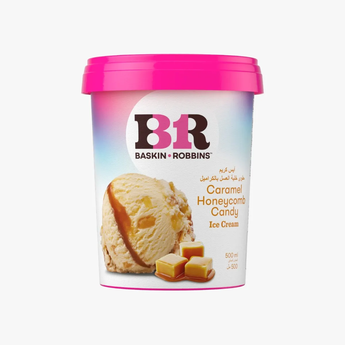 Baskin Robbins آيس كريم حلوى قرص العسل بالكراميل