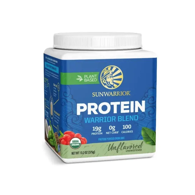 Sunwarrior Warrior Blend Plant - Based, Keto-Friendly, Organic Protein Powder Unflavoured