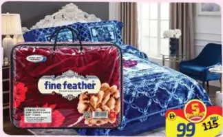 Fine Feather بطانية embo