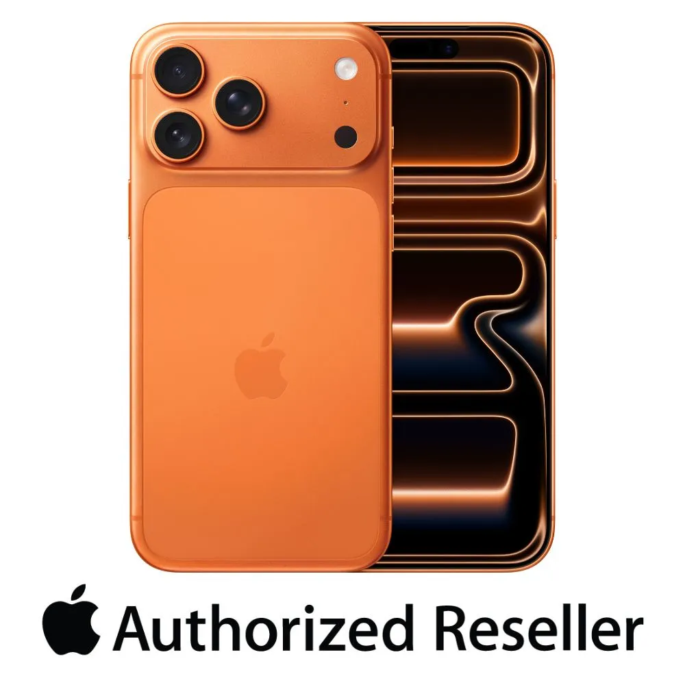 Apple iPhone 17 Pro Max | رام 12GB تخزين 2TB | كاميرا خلفية ثلاثية 48MP برو فيوجن | شريحة A19 Pro | هاتف ذكي 5G | برتقالي كوني