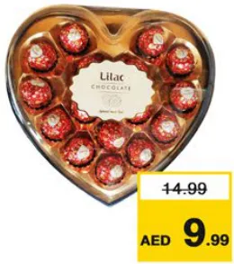 Lilac Chocolate Heart Shape