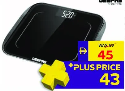 Geepas ميزان جسم رقمي شخصي Gbs4219